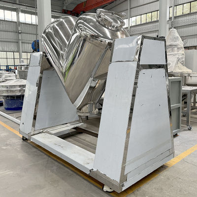 Customized V-Shaped Stainless Steel Seasoning Mixer, Large-Scale Mixing Equipment For Food And Chemical Industries