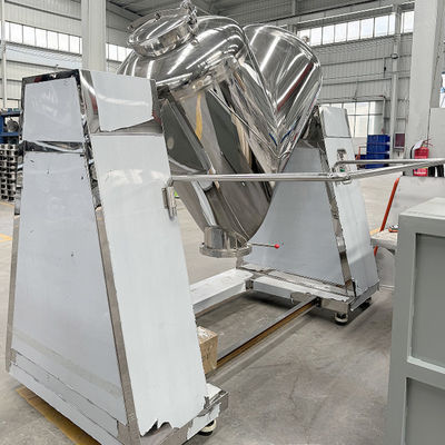 Customized V-Shaped Stainless Steel Seasoning Mixer, Large-Scale Mixing Equipment For Food And Chemical Industries
