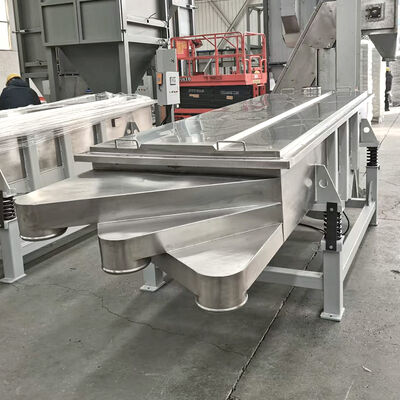 Linear Vibrating Screen designed to perform linear reciprocating motion for continuous screening and material separation