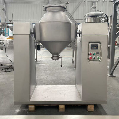 Stainless Steel Double Cone Blender with Adjustable Speed and 100-1500L Capacity for Powder and Granular Mixing