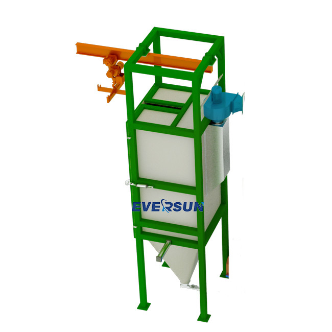 Carbon Steel Bag Dump Station 1 - 3T Lifting Capacity Bulk Bag Unloading Station