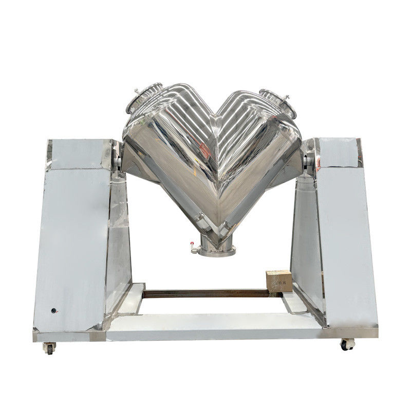 V-Type Powder Mixer with Horizontal Shaft for Uniform Mixing in Medicine Food and Chemical Engineering