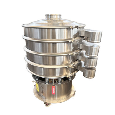 Mesin skrining getaran dengan lintasan gerak tiga dimensi untuk skrining bahan granular dan bubuk