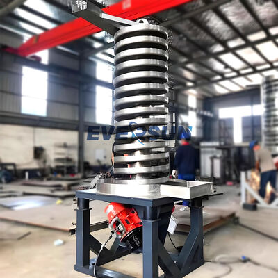 Auger Screw Conveyor Stainless Steel Vertical Spiral Lifter untuk mengangkut bubuk dan bahan granular di berbagai industri